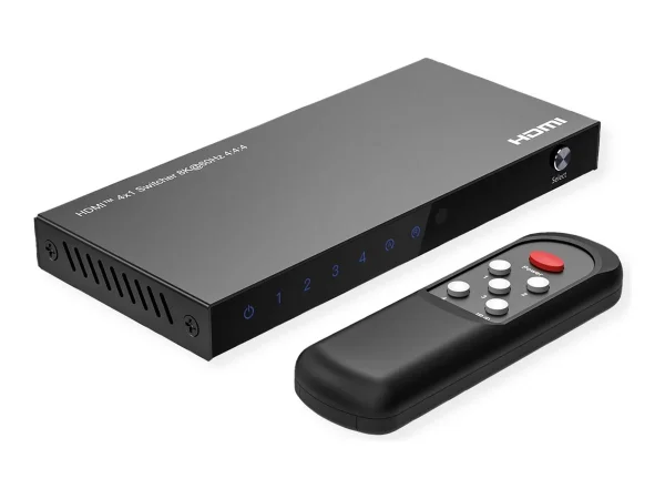 ROLINE 8K HDMI Switch 4-fach mit IR