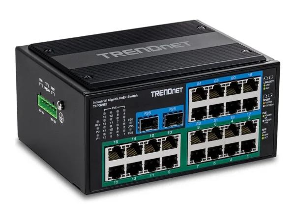 TRENDNET TI-PG262 DIN-Rail Switch 26-Pt