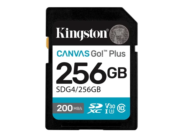 KINGSTON 256GB SDXC Canvas Go Plus Gen4