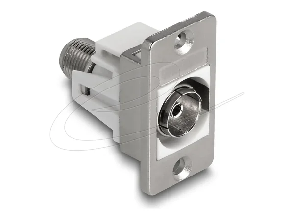 DELOCK Panel Mount IEC Buchse zu F Buchs