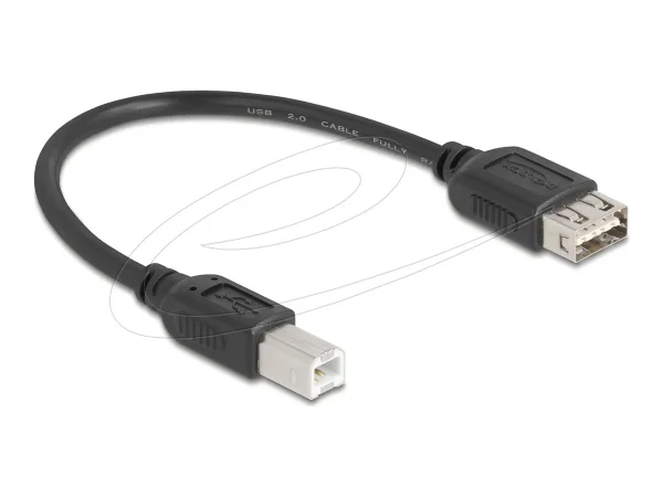 DELOCK USB 2.0 Kabel Typ-B zu Typ-A 0,2m