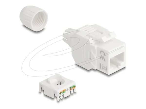 DELOCK Keystone Modul RJ45 zu LSA Cat.6A