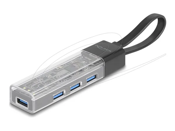 DELOCK 4 Port USB Hub 5 Gbps mit USB Typ