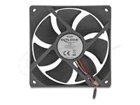 DELOCK Axiallufter 24 V DC 92 x 92 x 25