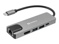 SANDBERG USB-C 5in1 Travel Dock Saver