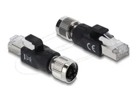 DELOCK M12 Adapter X-kodiert 8 Pin Buchs