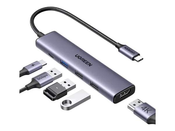 UGREEN CM478 5-in-1 USB-C Hub PD 100W
