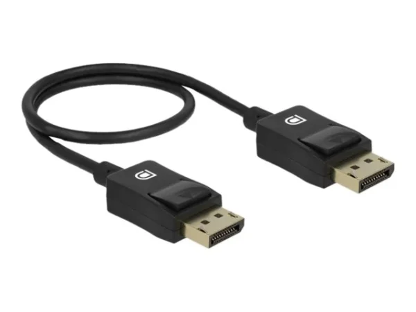 DELOCK Koaxiales DP Kabel 8K 60 Hz 0,5 m