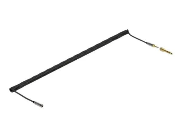 DELOCK Spiralkabel Verlängerung 3,5mm 5m