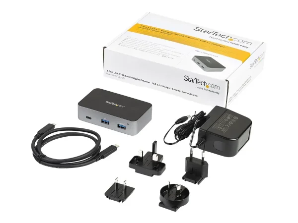 STARTECH 3-Port USB-C Hub powered