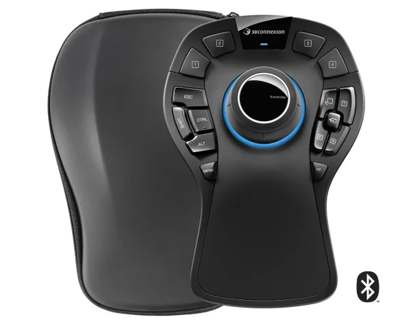 3Dconnexion SpaceMouse Pro Wireless Bluetooth Edition BT 3DX-700119 On-screen Display, Virtueller Ziffernblock