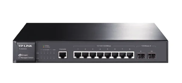 TP-LINK Switch SG3210 8xGBit+2xSFP Man. 19"
