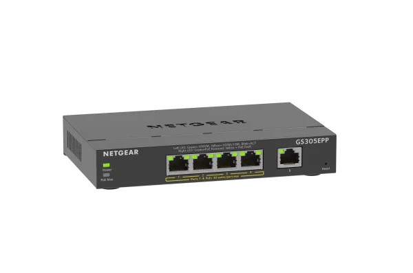 Netgear 5Port Switch 10/100/1000 GS305EPP