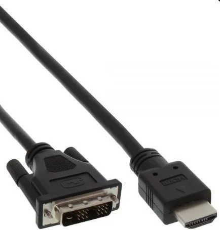 Kabel DVI-D <=> HDMI 1m St/St black