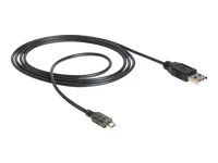 DELOCK Kabel USB micro-B/USB-A 1,5m LED