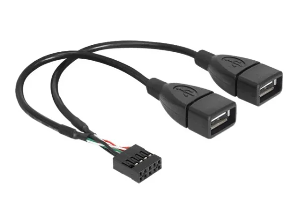 DELOCK Kabel USB Pinheader>USB-A 2x 20cm