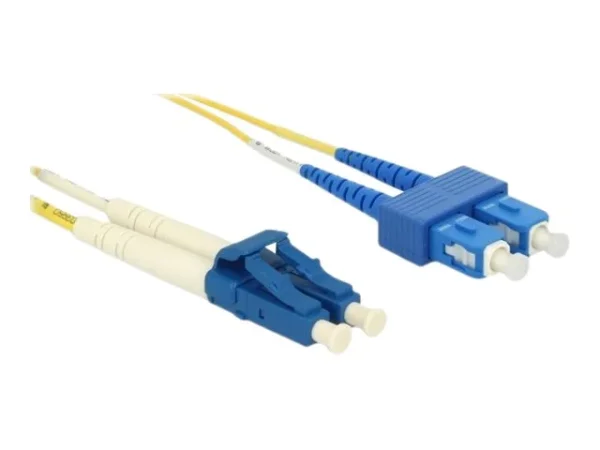 DELOCK Kabel LWL LC > SC SM OS2 0,5m