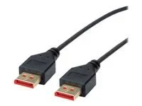 ROLINE DP Kabel v1.4 DP ST - ST SLIM 1m