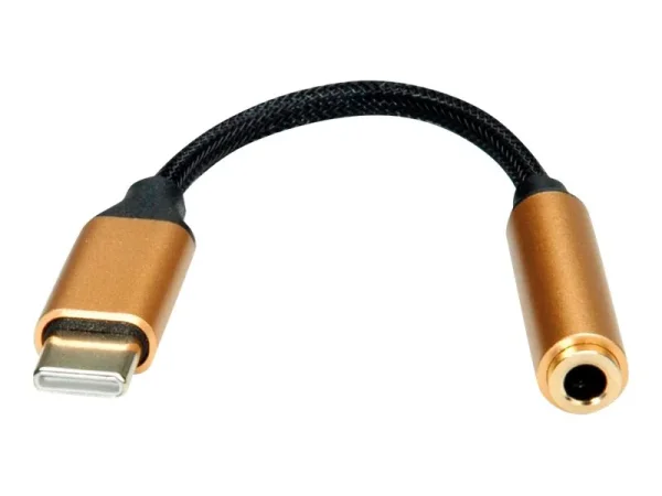 ROLINE GOLD Adapter USB TypC-3,5mm 0,13m