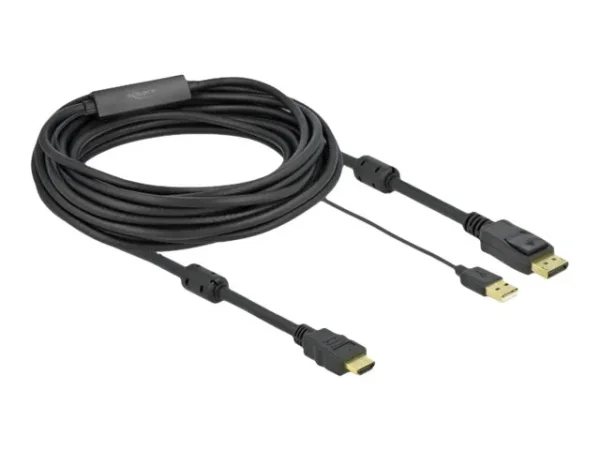 DELOCK HDMI M DisplayPort M 4K cable 7m