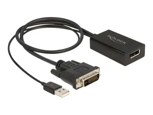 DELOCK Adapter DVI >DisplayPort 1.2 50cm