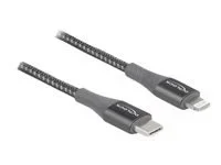 DELOCK Kabel Type-C zu iPhone grau 0,5m