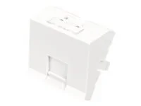 DIGITUS Face plate 45x45mm 1-port angled