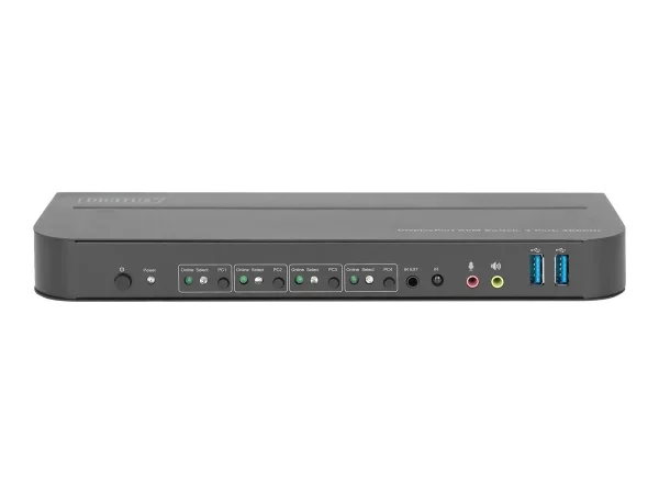 DIGITUS KVM Switch 4x1 DP DP/HDMI 4Kx2K