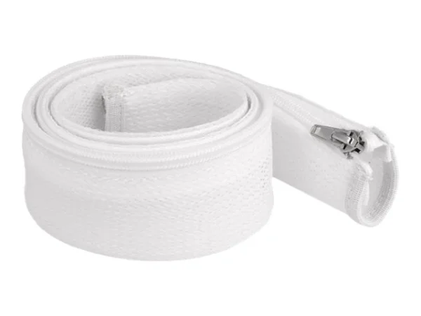 DELOCK Geflechtschlauch 1m x 50mm weiss