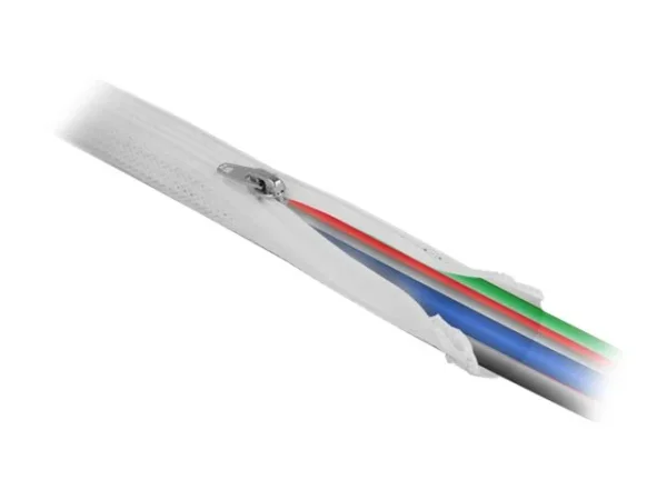 DELOCK Geflechtschlauch 2m x 50mm weiss