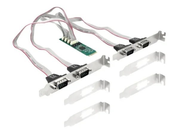 DELOCK M.2 Karte zu 4 x Seriell RS-232