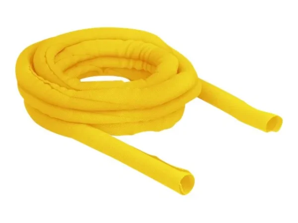 DELOCK Gewebeschlauch 5 m x 19 mm gelb