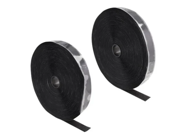 DELOCK Klettband L 15 m x B 25mm schwarz