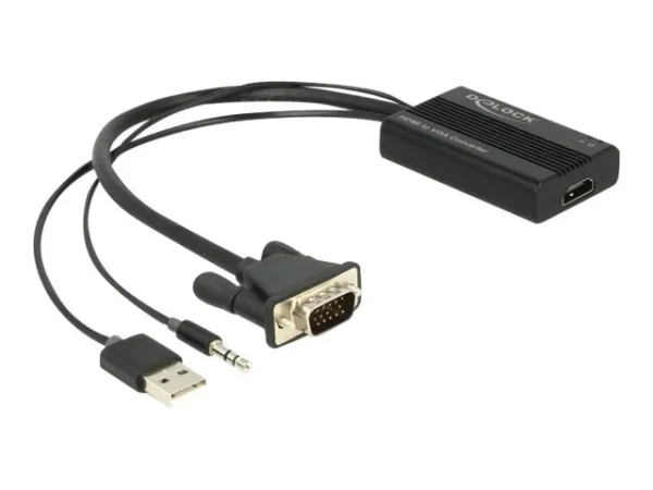 DELOCK HDMI zu VGA Adapter Audio 25cm