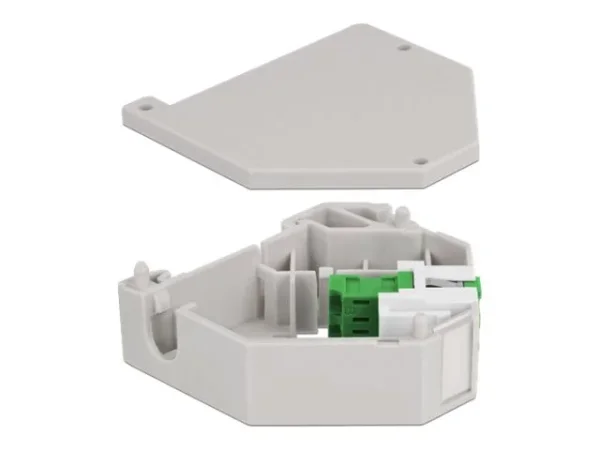 DELOCK Hutschienenadapter LC Duplex grün