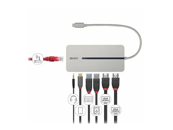 LINDY USB 3.2 Typ C Mini Dock 2x HDMI