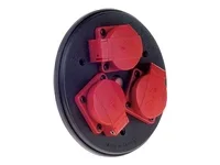 BACHMANN Steckdoseneinsatz 3fach m.Deck