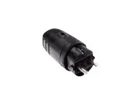 BACHMANN Schutzkontaktgummistecker schw