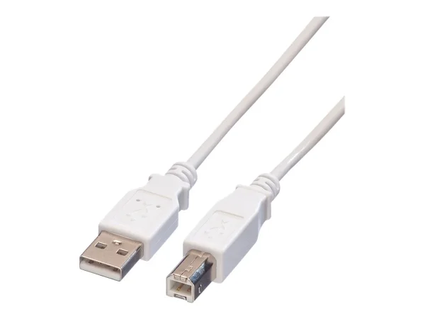 VALUE USB 2.0 Kabel Typ A-B weiss 4,5m