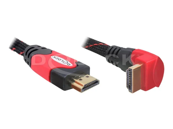 DELOCK Kabel HDMI A-A St/St gewinkelt 5m