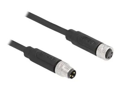 DELOCK M8 3 Pin Kabel A-kodiert PUR 1m