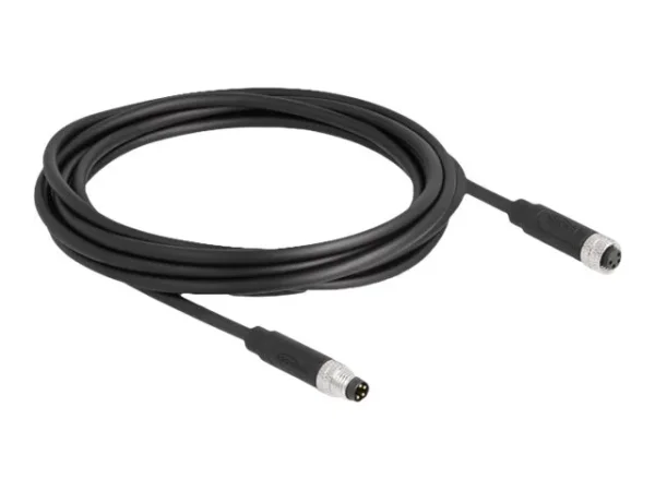 DELOCK M8 4 Pin Kabel A-kodiert PUR 3m