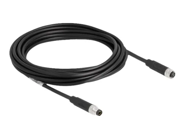 DELOCK M8 4 Pin Kabel A-kodiert PUR 5m