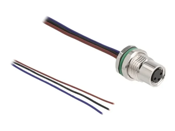 DELOCK M8 3 Pin Buchse fur Panel 0,5m