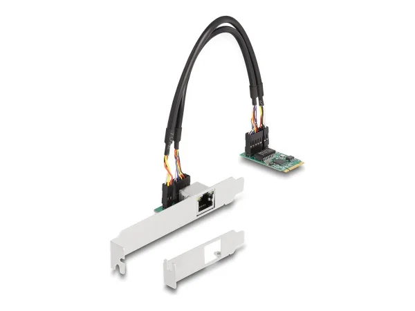 DELOCK Konverter M.2 Key B+M 1 x RJ45