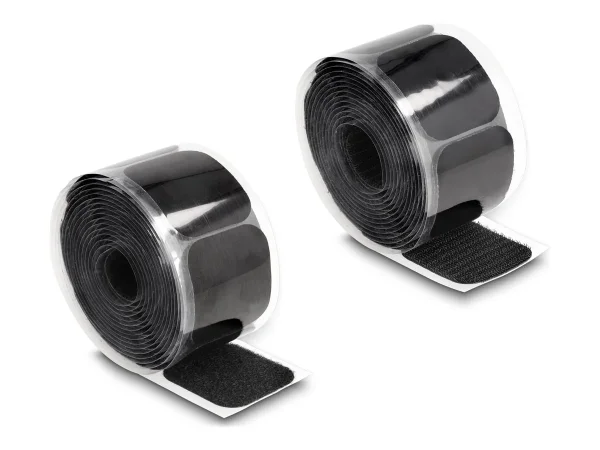 DELOCK Klettpad auf Rolle 45 x 50mm 3m
