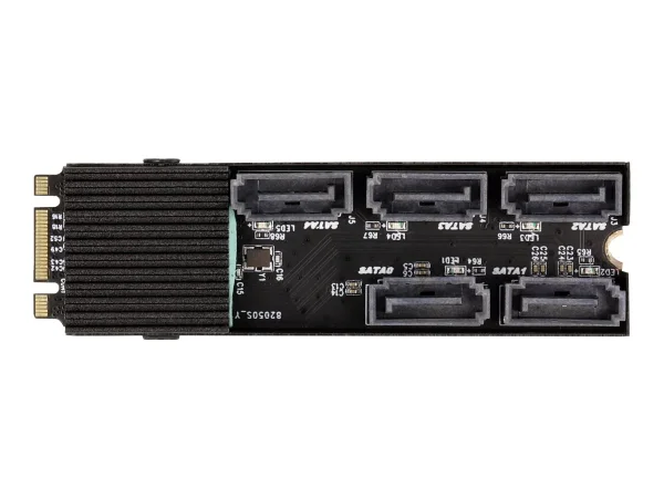DELOCK Konv M.2 2280 Key B+M zu 5 x SATA