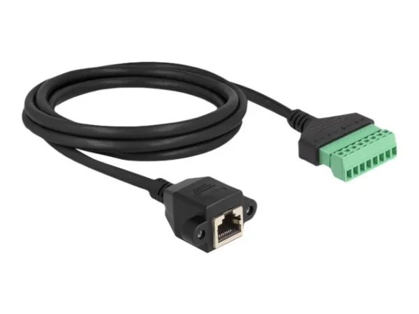 DELOCK RJ45 Kabel Cat.6 zu Terminalblock