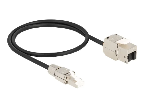 DELOCK Kabel RJ45 Keystone RJ45 Cat.6A