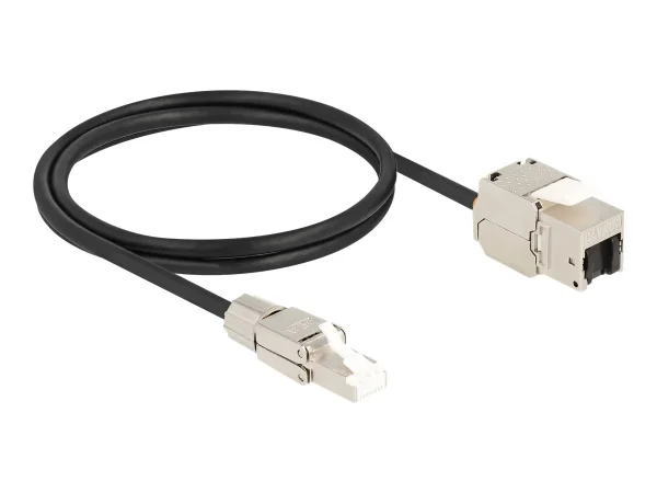 DELOCK Kabel RJ45 Keystone RJ45 Cat.6A